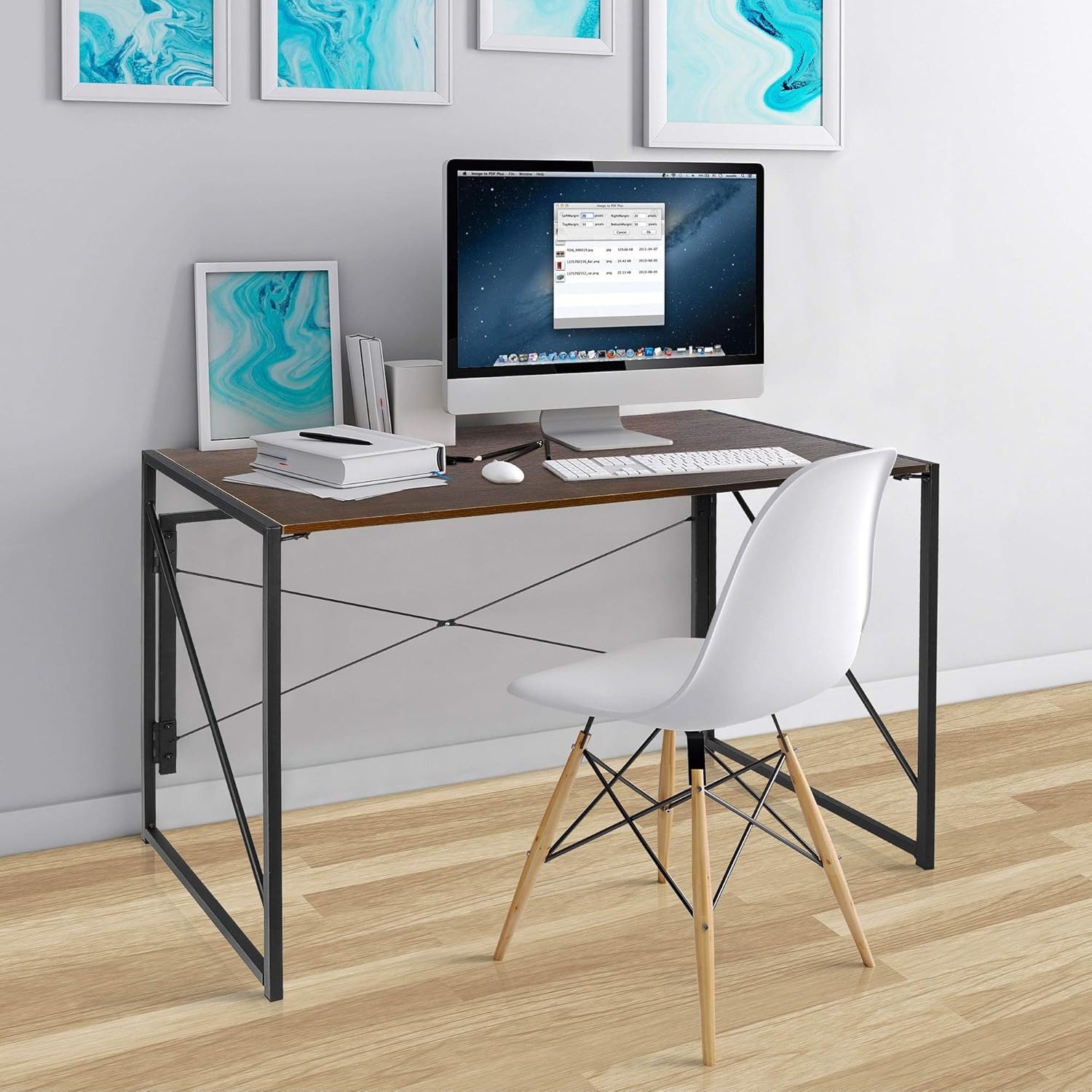 Inversion Table Fold - 40 inch Folding Computer Writing Desk