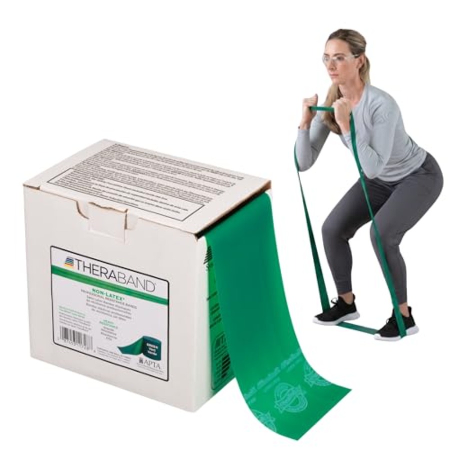 Pilates Yoga Home Workout - Resistance Band, 50-Yard Roll, Latex Elastic