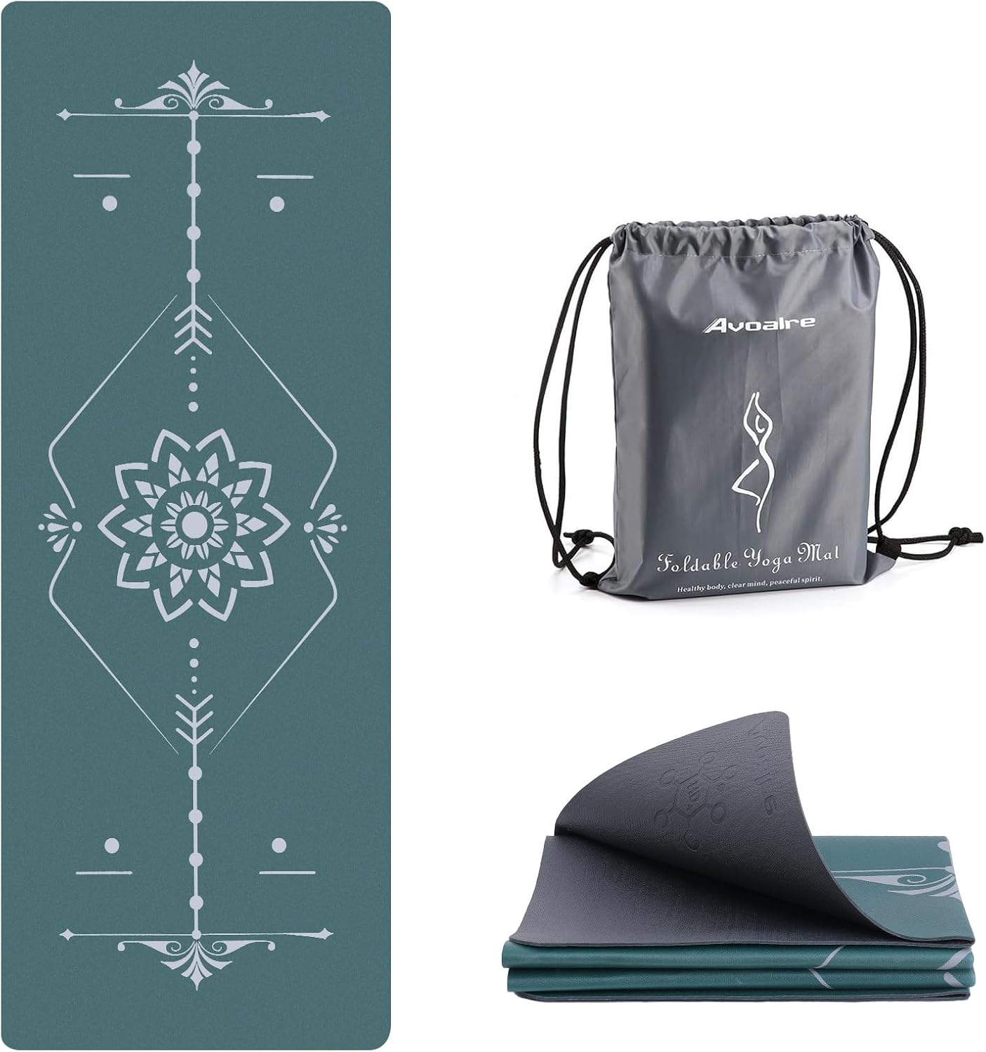 Pilates Yoga Home Workout - Foldable Yoga Mat Non Slip Exercise