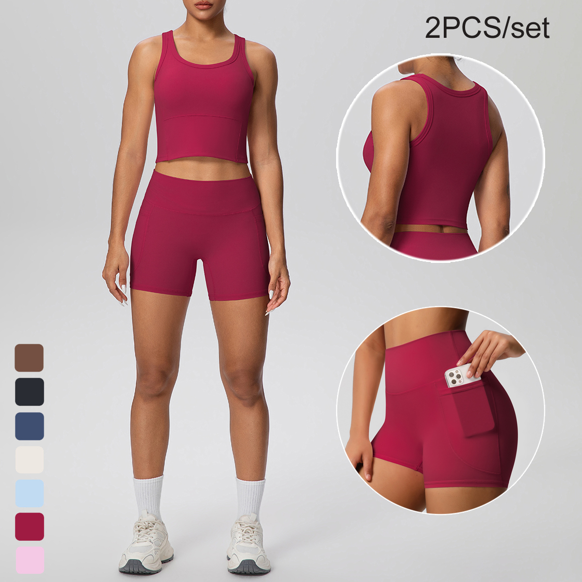 Pilates Yoga Gear - 2PCS Women Summer Fitness Sports Yoga