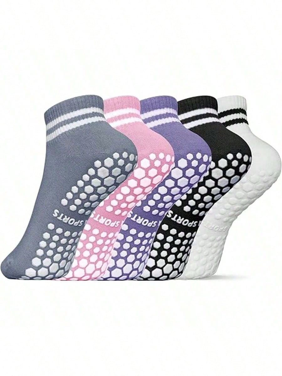 Youtube Yoga Pilates - 1 Pairs Women's Grip Socks, Non-Slip