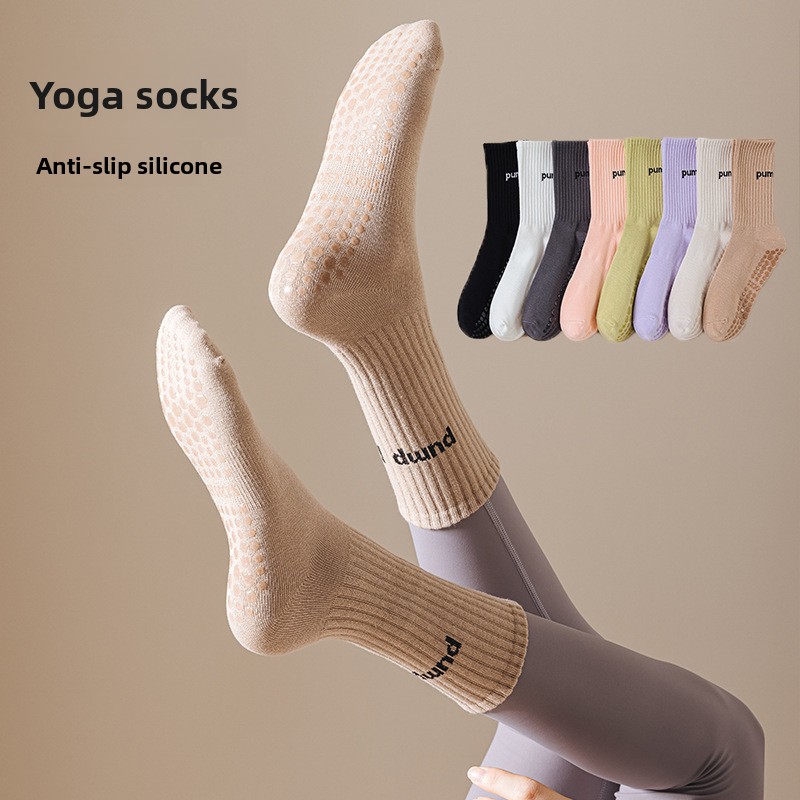 Women Mid Tube Yoga Socks Anti - Youtube Yoga Pilates incelemesi ve fiyatı