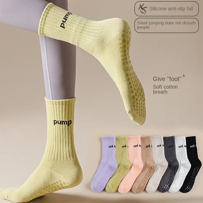 Women Mid Tube Yoga Socks Anti - Youtube Yoga Pilates incelemesi ve fiyatı