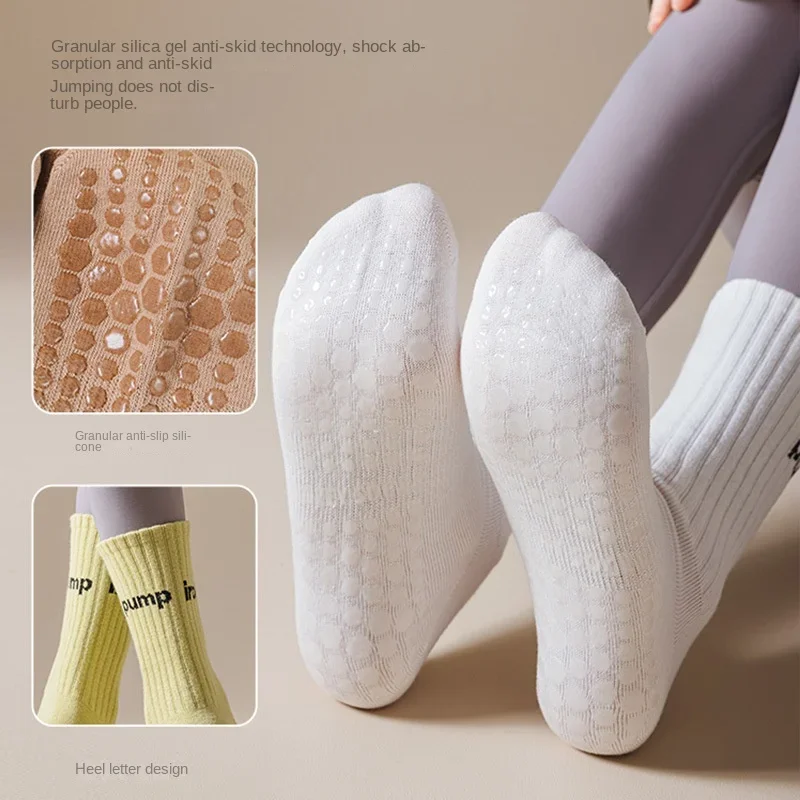 Women Mid Tube Yoga Socks Anti - Youtube Yoga Pilates incelemesi ve fiyatı