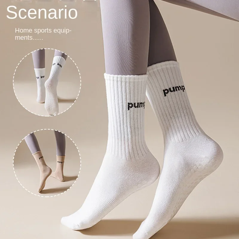 Women Mid Tube Yoga Socks Anti - Youtube Yoga Pilates incelemesi ve fiyatı