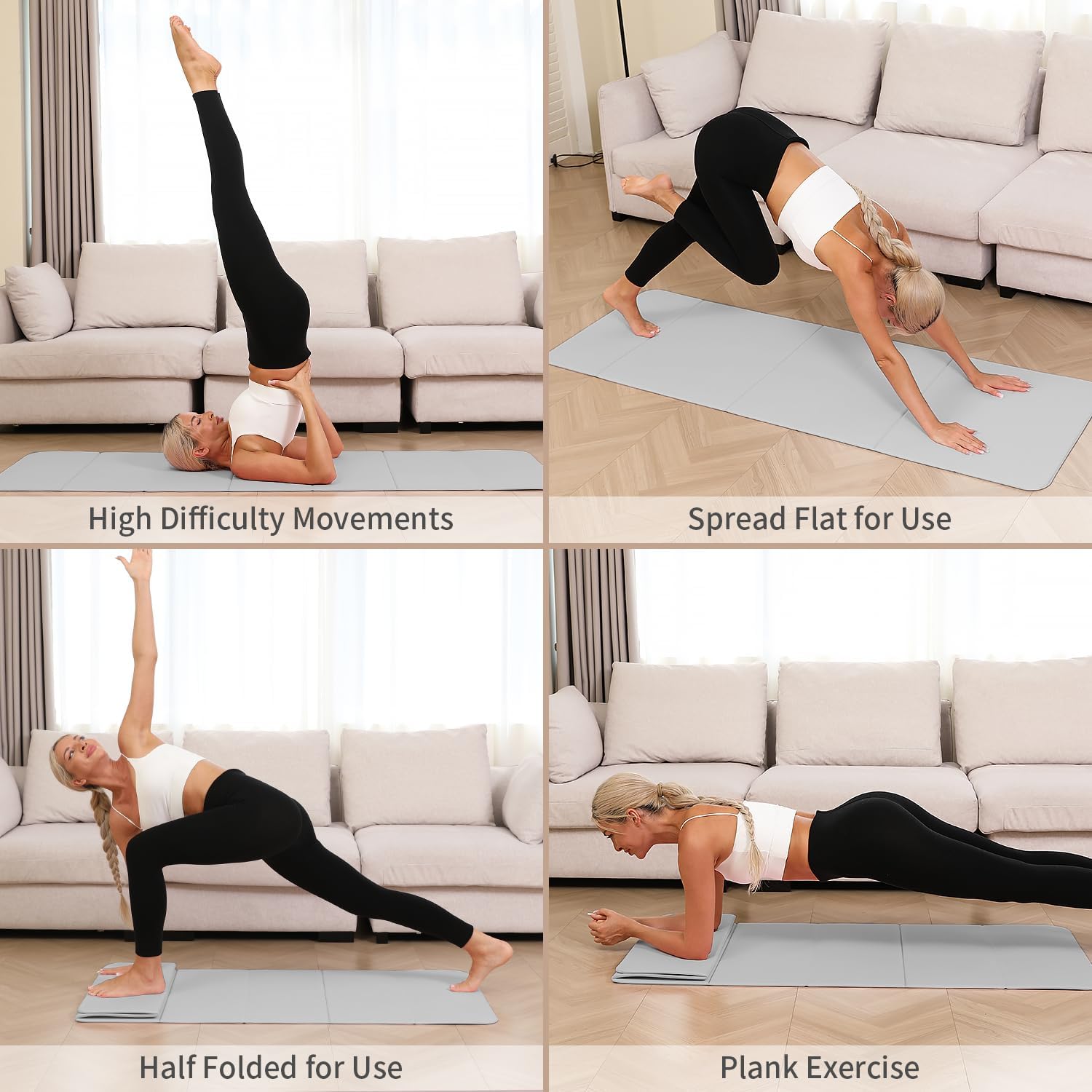 Foldable Yoga Mat 10mm Extra T - Pilates Yoga Home Workout incelemesi ve fiyatı