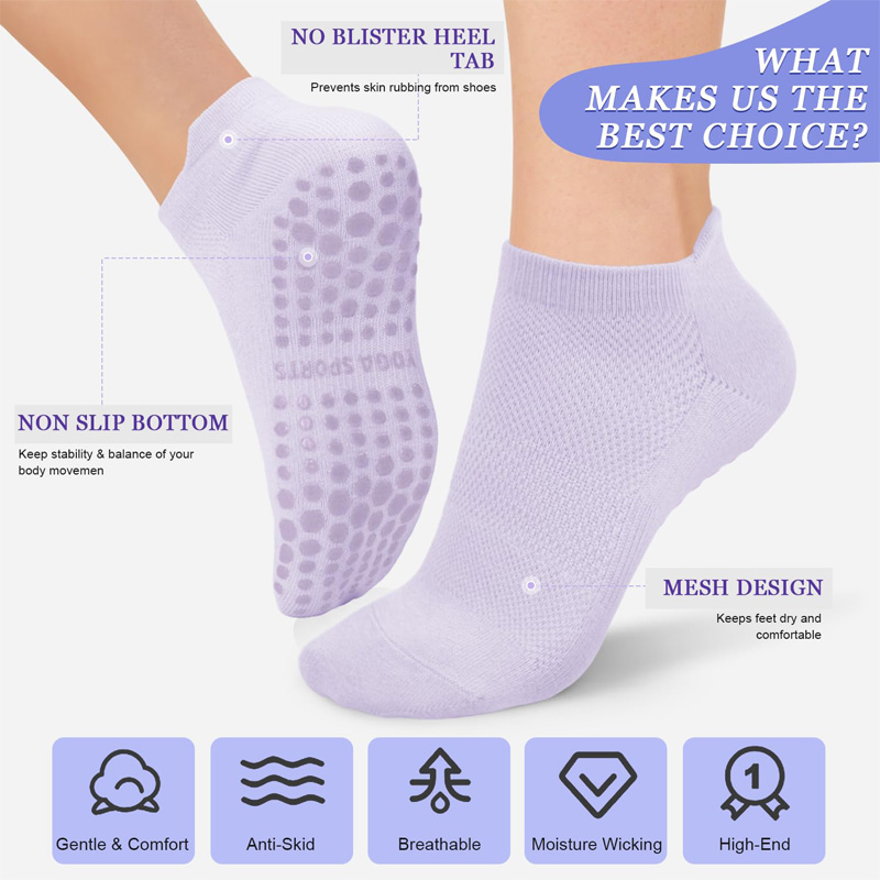 3 Pairs Yoga Socks for Women B - Youtube Yoga Pilates incelemesi ve fiyatı