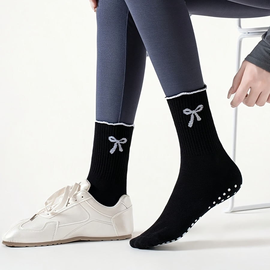 Black long tube sports socks w - Youtube Yoga Pilates incelemesi ve fiyatı