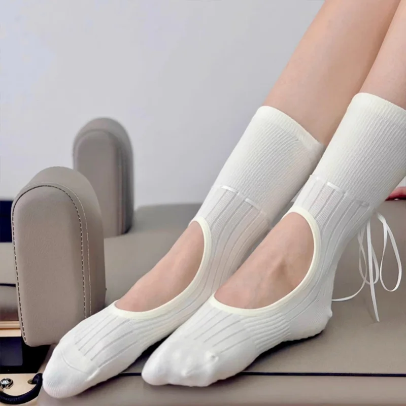 Fashion Women Yoga Socks Ribbo - Youtube Yoga Pilates incelemesi ve fiyatı
