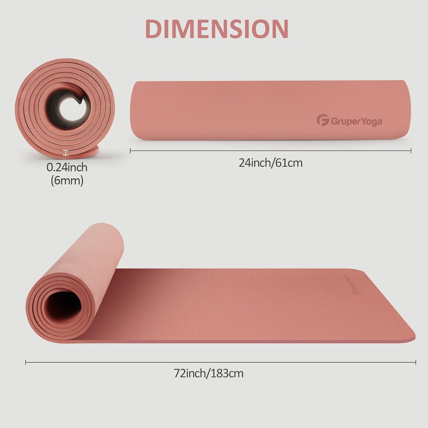 Yoga Mat Non Slip 72x24 Inch,  - Pilates Yoga Home Workout incelemesi ve fiyatı