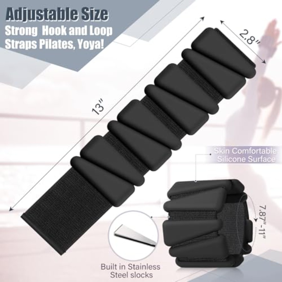 Adjustable Silicone Wrist Ankl - Pilates Yoga Home Workout incelemesi ve fiyatı