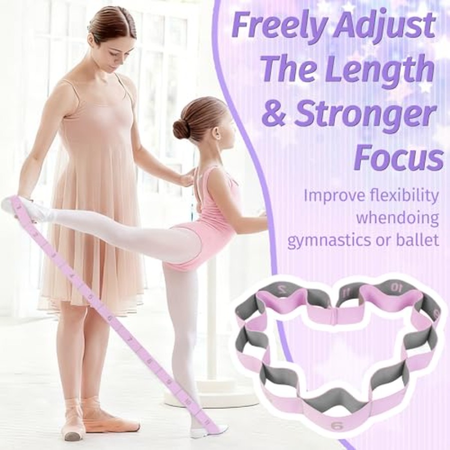 Stretching Strap with 11 Loops - Pilates Yoga Home Workout incelemesi ve fiyatı