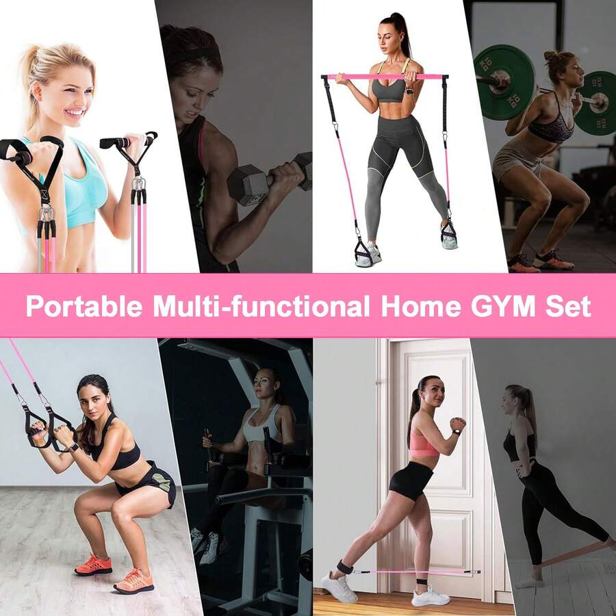 Pilates Bar Kit With 6x Resist - Pilates Yoga Home Workout incelemesi ve fiyatı